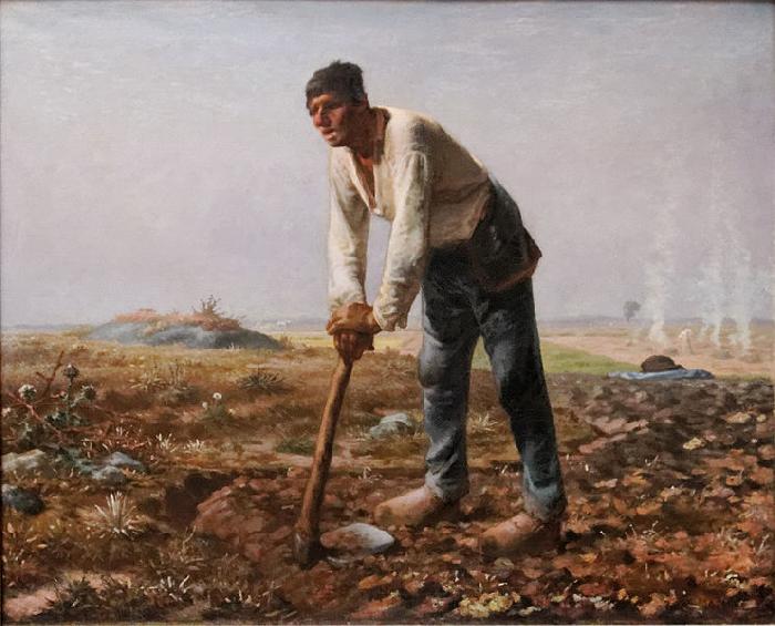 Jean Francois Millet The Man with the Hoe Germany oil painting art